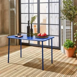 Gartentisch aus Stahl für 4 Personen
