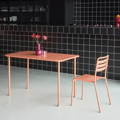 Gartentisch aus Stahl für 4 Personen