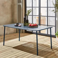 Gartentisch aus Stahl 6-8 Plätze