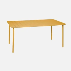 Gartentisch aus Stahl 6-8 Plätze