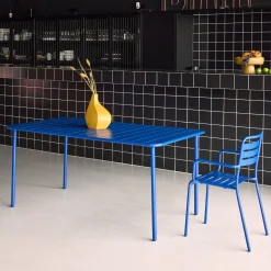 Gartentisch aus Stahl 6-8 Plätze