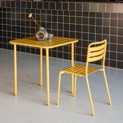 Gartentisch aus Stahl 2 Plätze