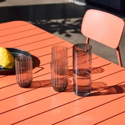 Gartentisch aus Stahl + 6 Stühle