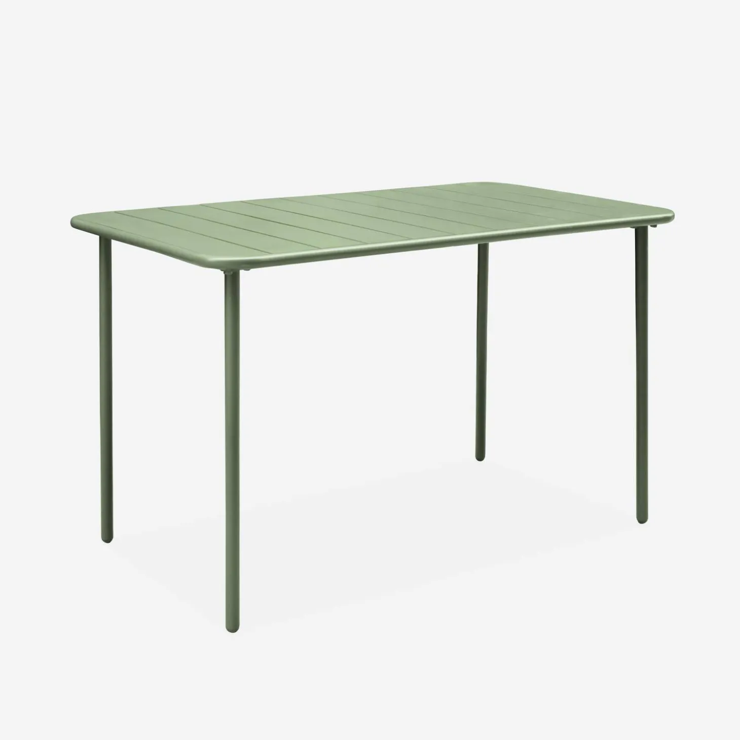 Gartentisch aus Stahl + 4 Stühle