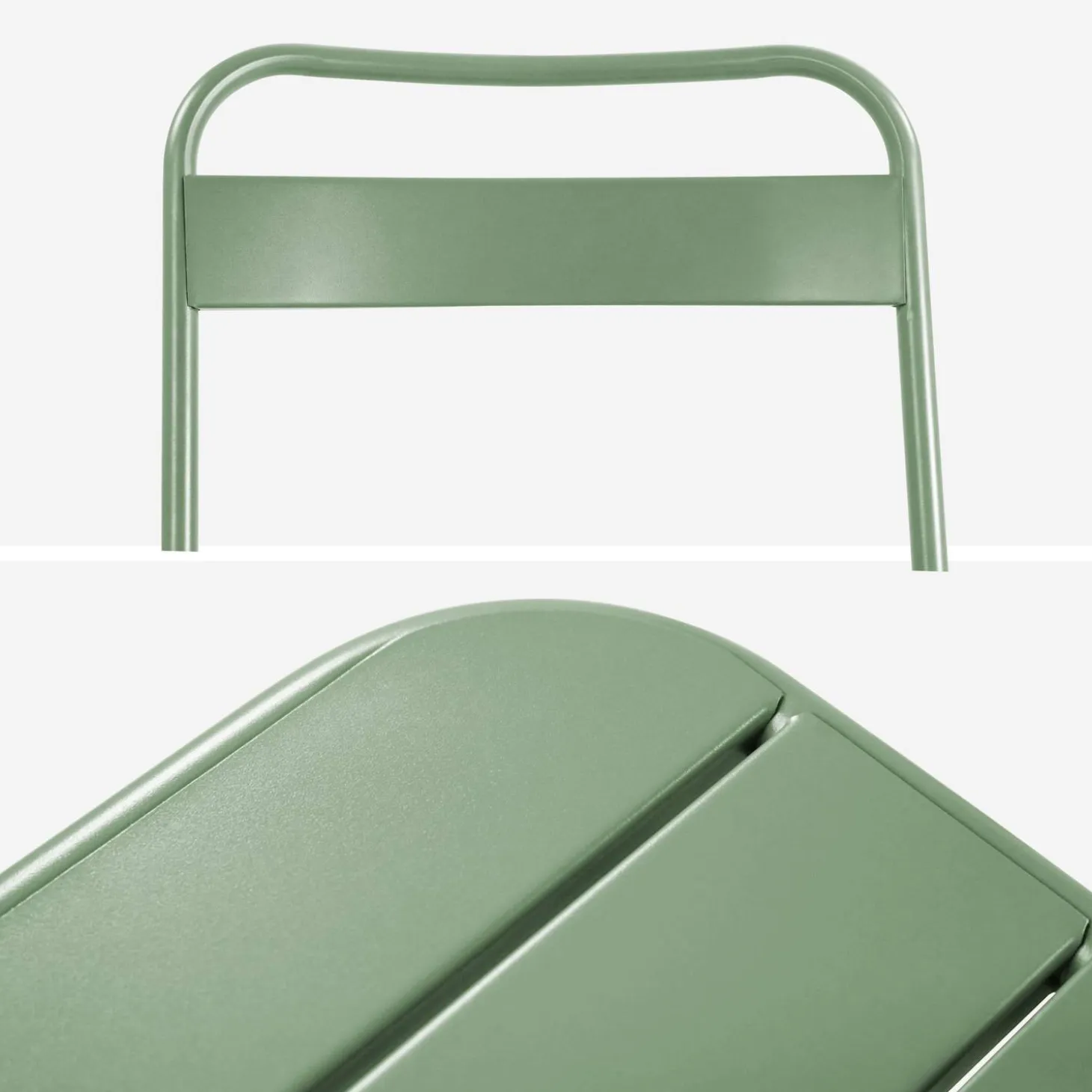 Gartentisch aus Stahl + 4 Stühle
