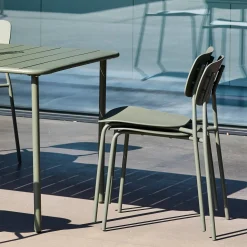 Gartentisch aus Stahl + 4 Stühle