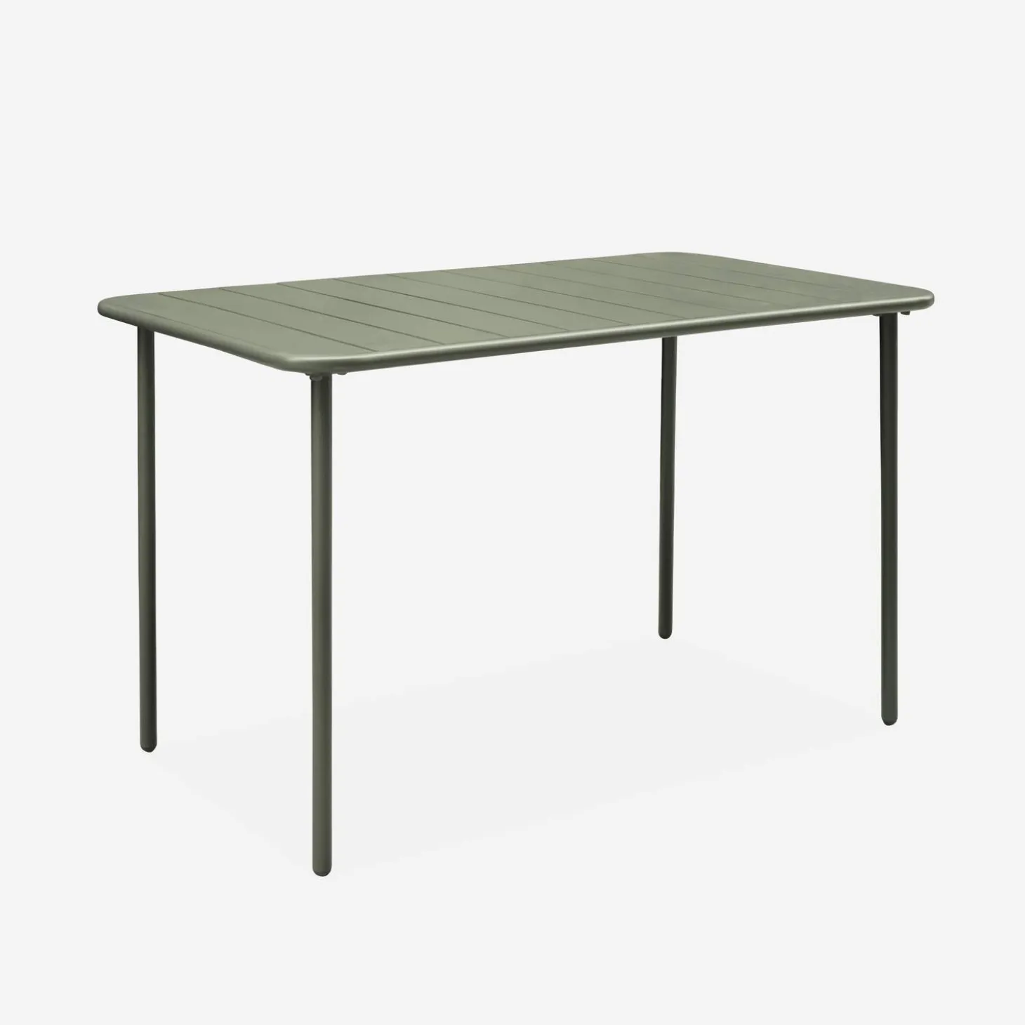 Gartentisch aus Stahl + 4 Stühle