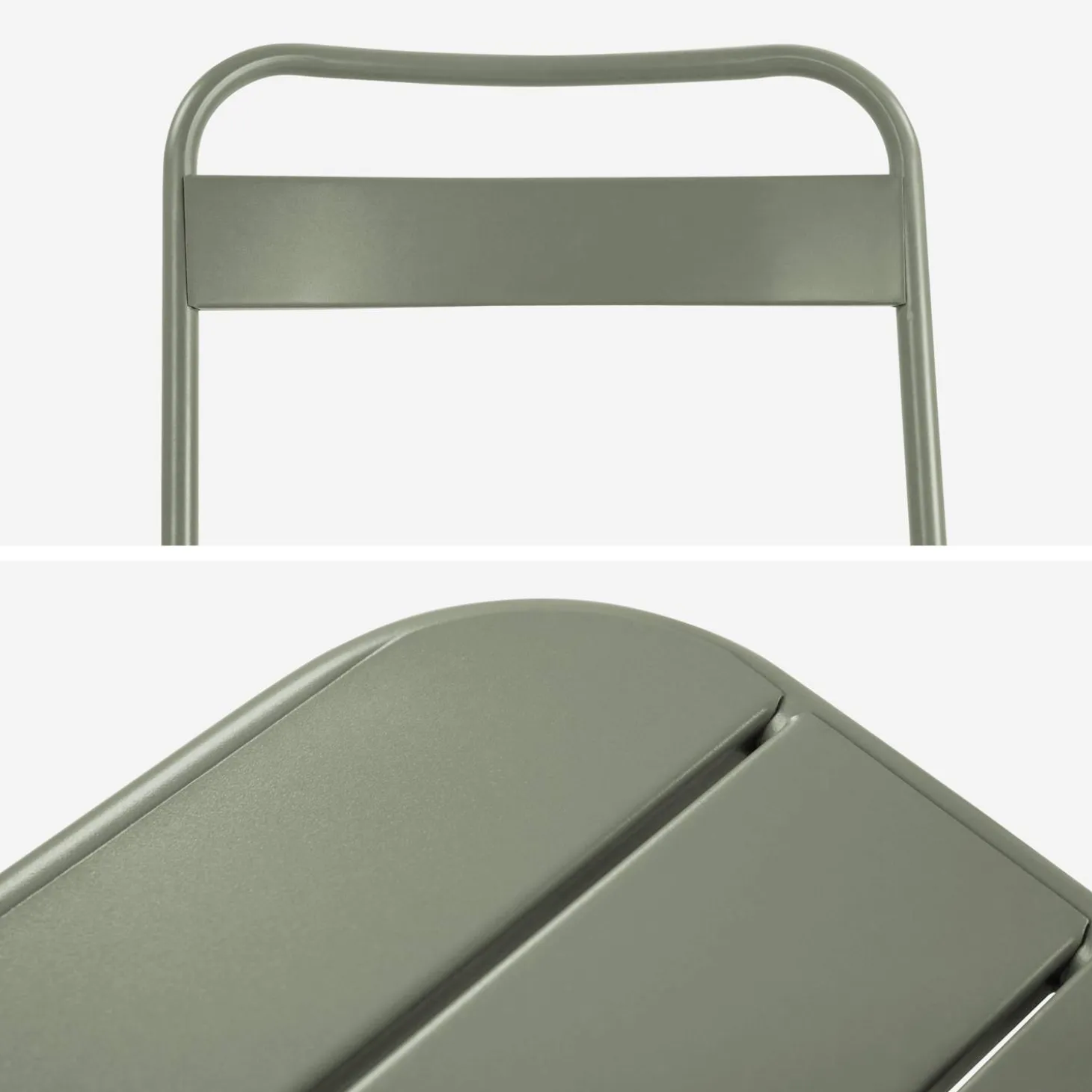 Gartentisch aus Stahl + 4 Stühle