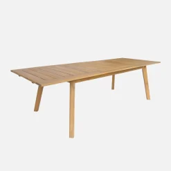 Gartentisch ausziehbar aus Akazienholz, 10 Sitzplätze