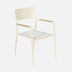 Gartentisch 201cm + 8 Sessel aus Aluminium