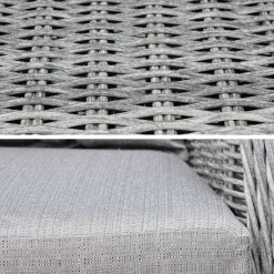 Gartentisch 6 Sitze Polyrattan - Lecco