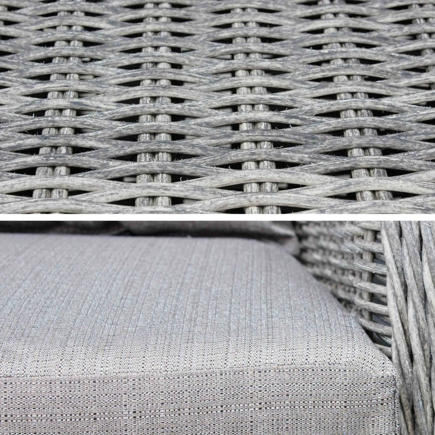 Gartentisch 6 Sitze Polyrattan - Lecco