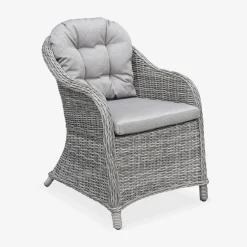 Gartentisch 6 Sitze Polyrattan - Lecco