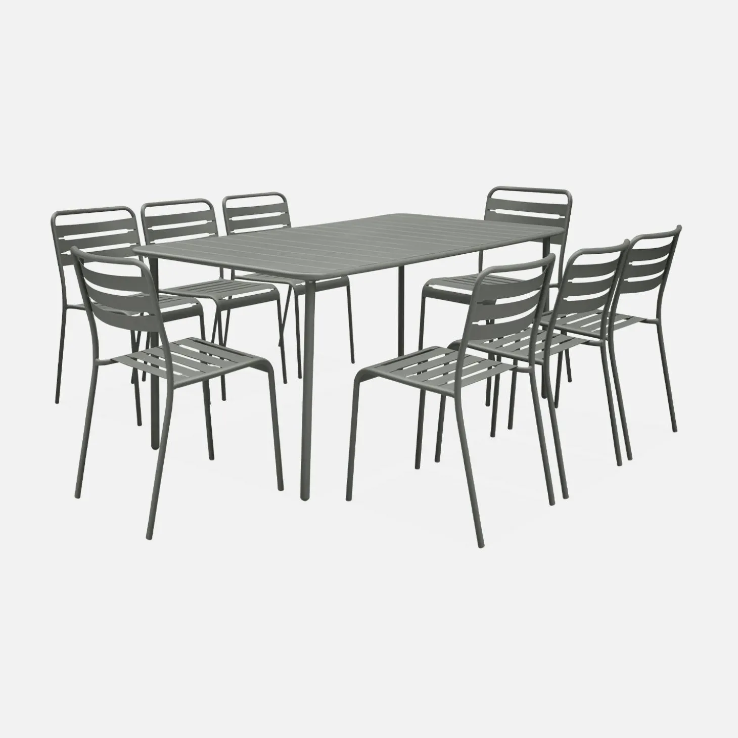Gartentisch Stahl 8 Stühle