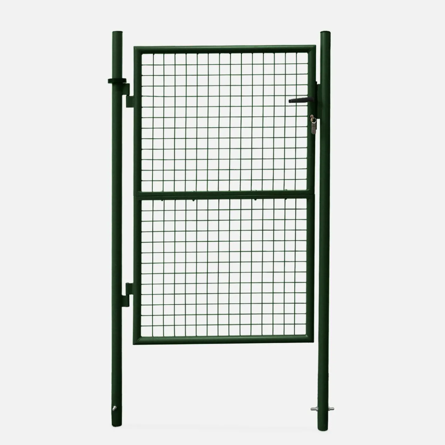 Gartentor aus Metall mit Schloss und Griff, 150x100cm