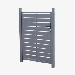 Gartentür aus Aluminium mit Schloss und Griff