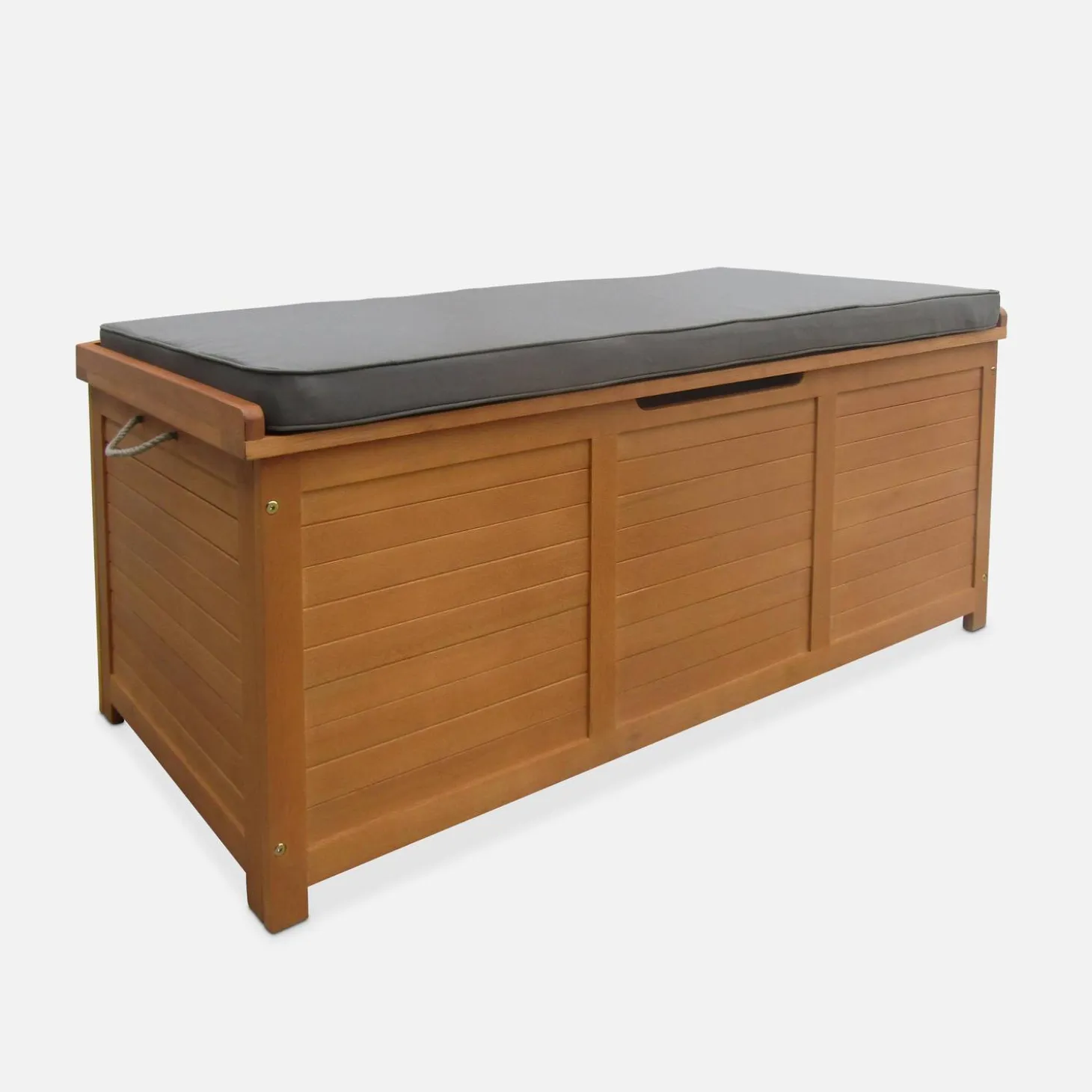 Gartentruhe aus Holz 200L 125 X 60 cm