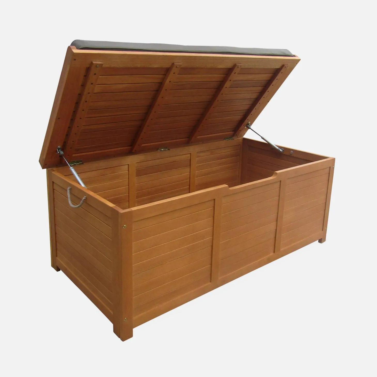 Gartentruhe aus Holz 200L 125 X 60 cm