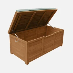 Gartentruhe aus Holz 200L 125 X 60 cm