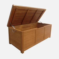 Gartentruhe aus Holz 200L 125 X 60 cm