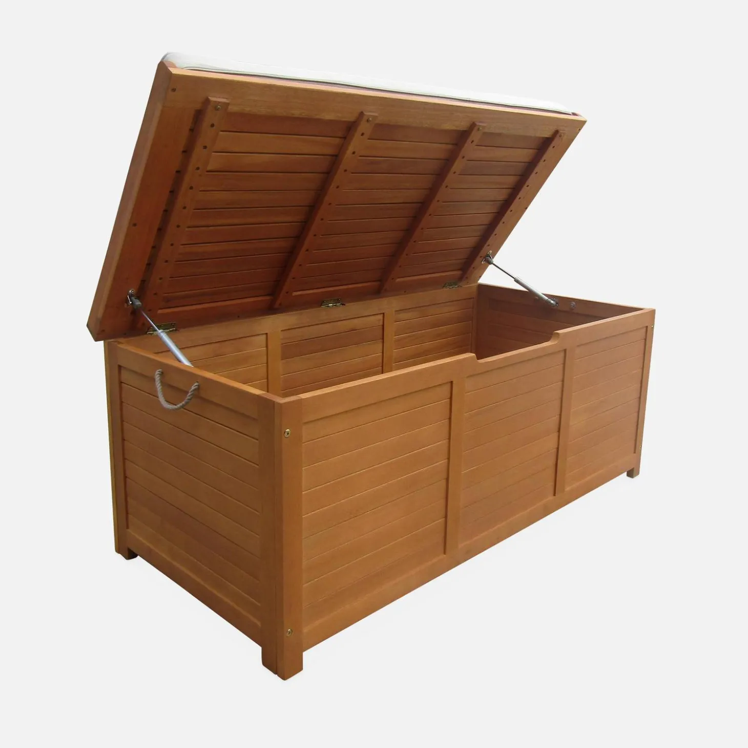 Gartentruhe aus Holz 200L 125 X 60 cm