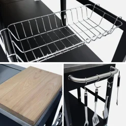 Gasgrill mit Außenküche 4+1 Brenner