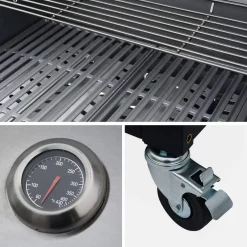 Gasgrill mit 4 Brennern + 1 Seitenbrenner und Außenküche