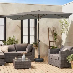 Gerader Sonnenschirm 2x3m mit Zentralmast