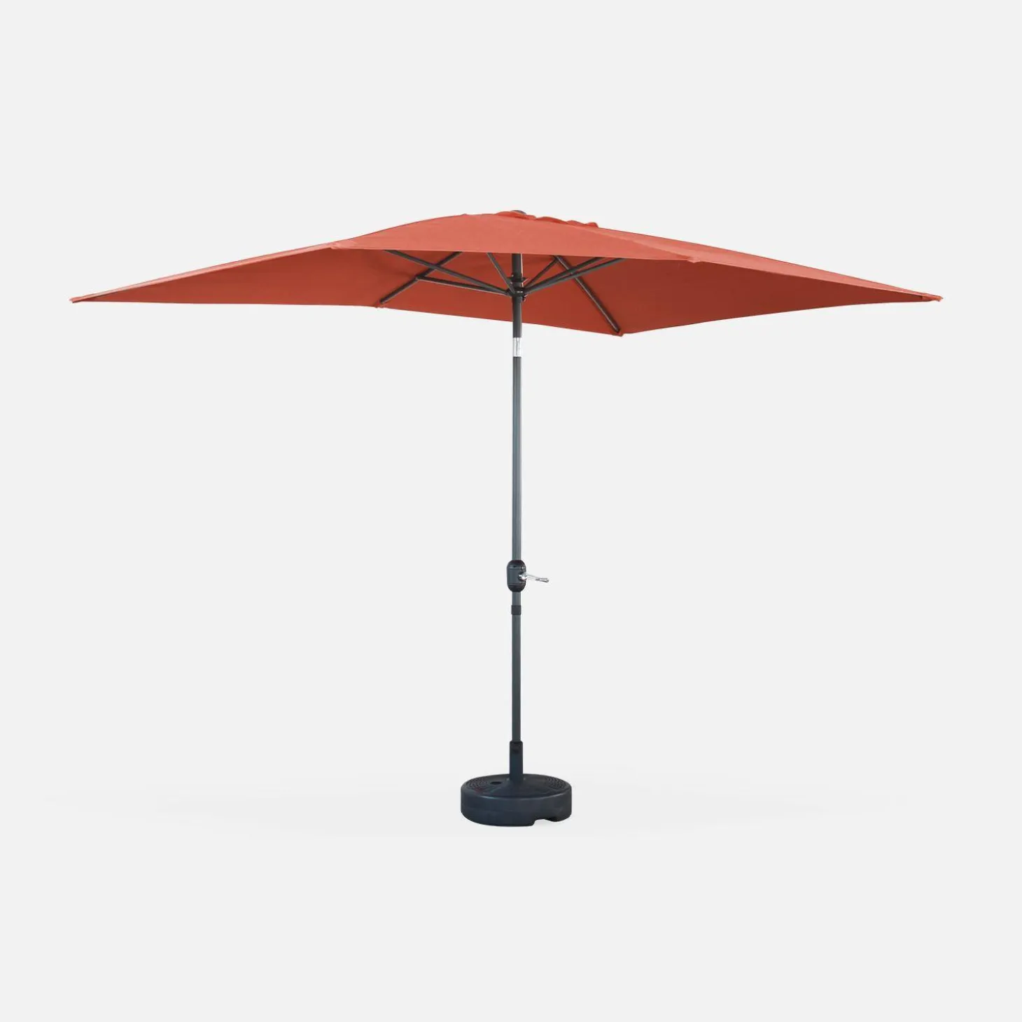 Gerader Sonnenschirm 2x3m mit Zentralmast