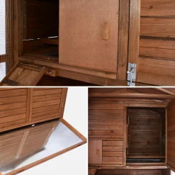 Hühnerstall aus Holz für 6 / 8 Hühner - Cotentine