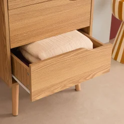 Hochkommode Holzdekor 4 Schubladen