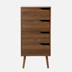 Hochkommode Holzdekor 4 Schubladen