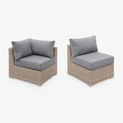 Hochwertige Gartenmöbel: Polyrattan XXL -5 Sitzplätze