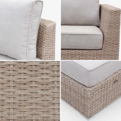 Hochwertige Gartenmöbel: Polyrattan XXL -5 Sitzplätze