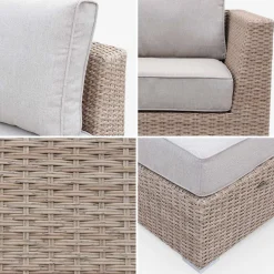 Hochwertiges Lounge-Set Rattan XXL
