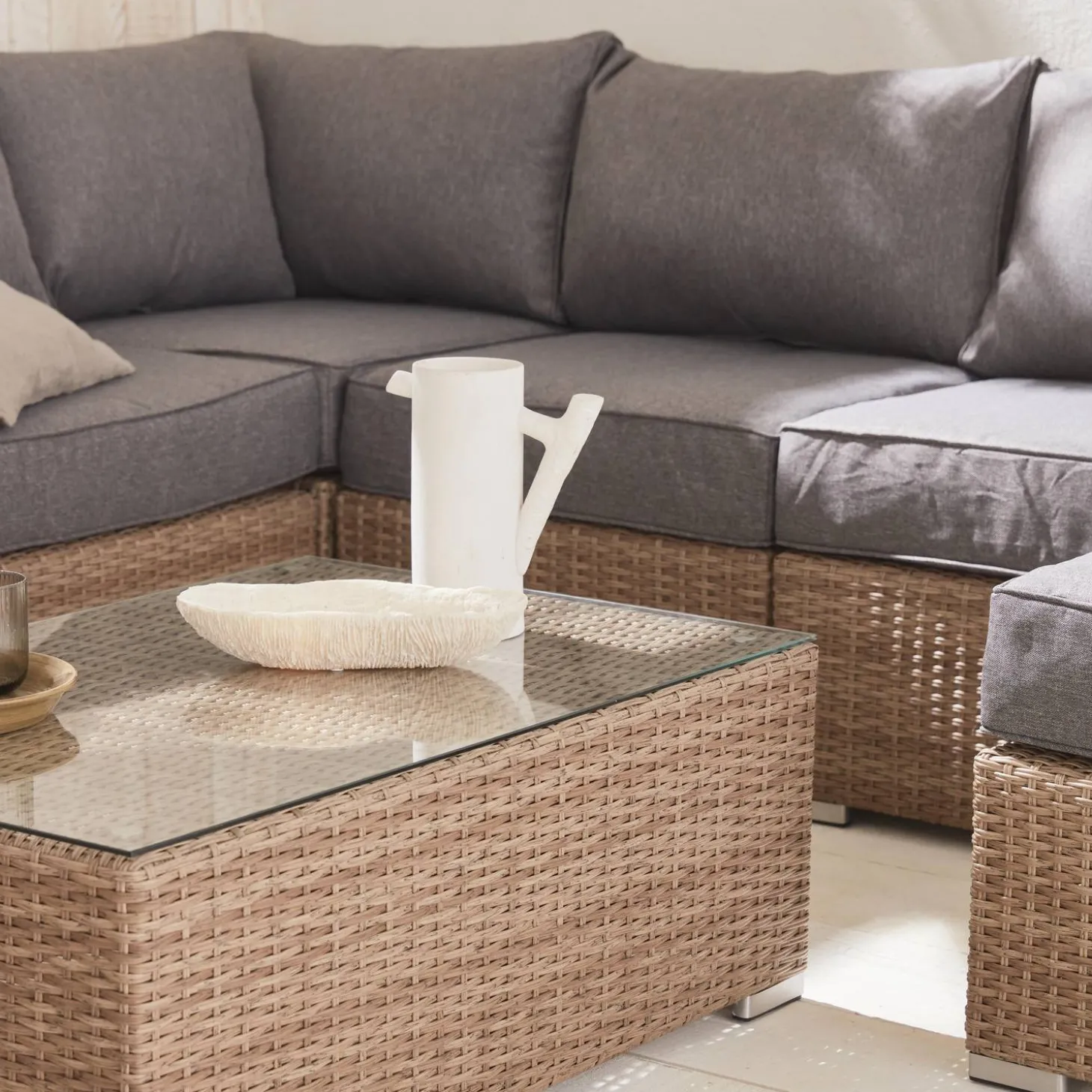 Hochwertiges Rattan Lounge XXL Set - VERONA