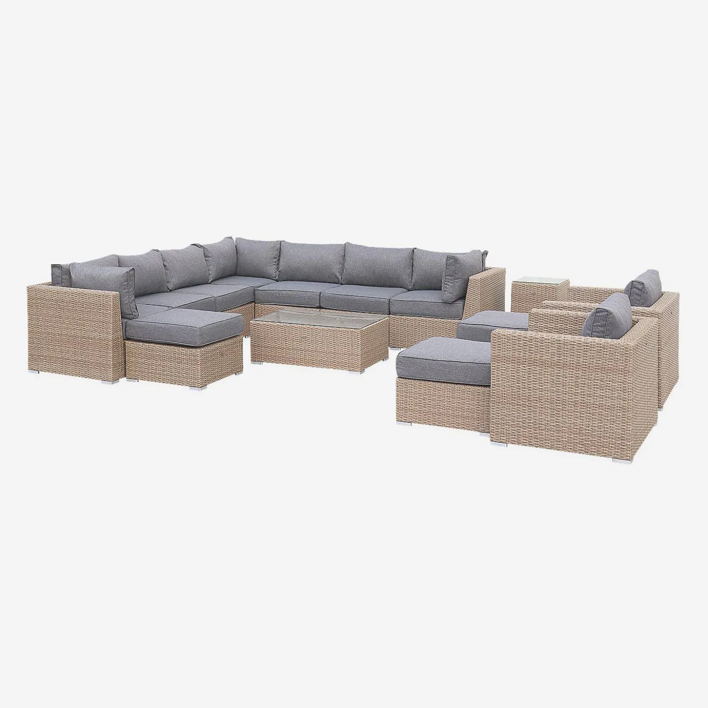 Hochwertiges Rattan Lounge XXL Set - VERONA