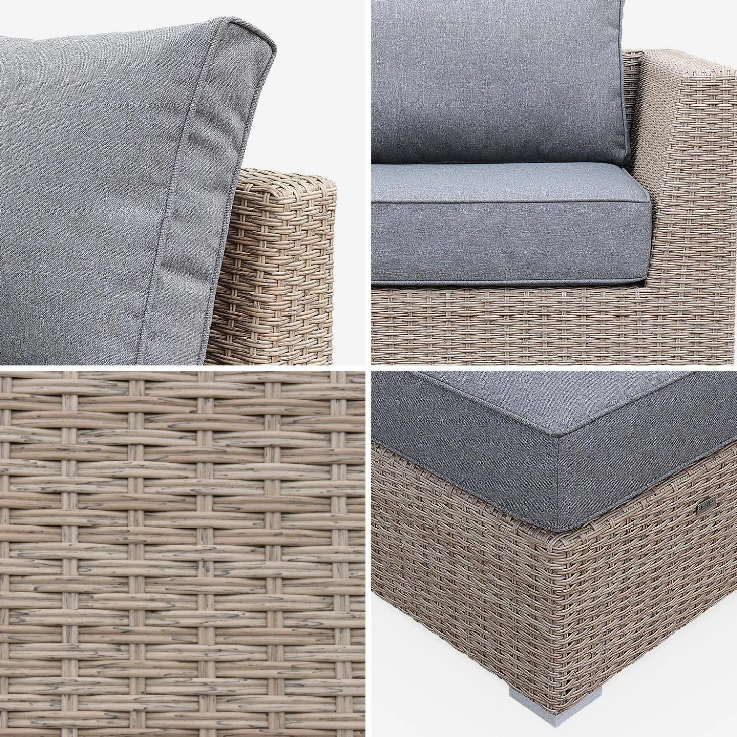 Hochwertiges Rattan Lounge XXL Set - VERONA