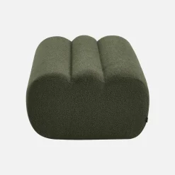Hocker, Fußhocker mit strukturiertem Bouclé-Bezug