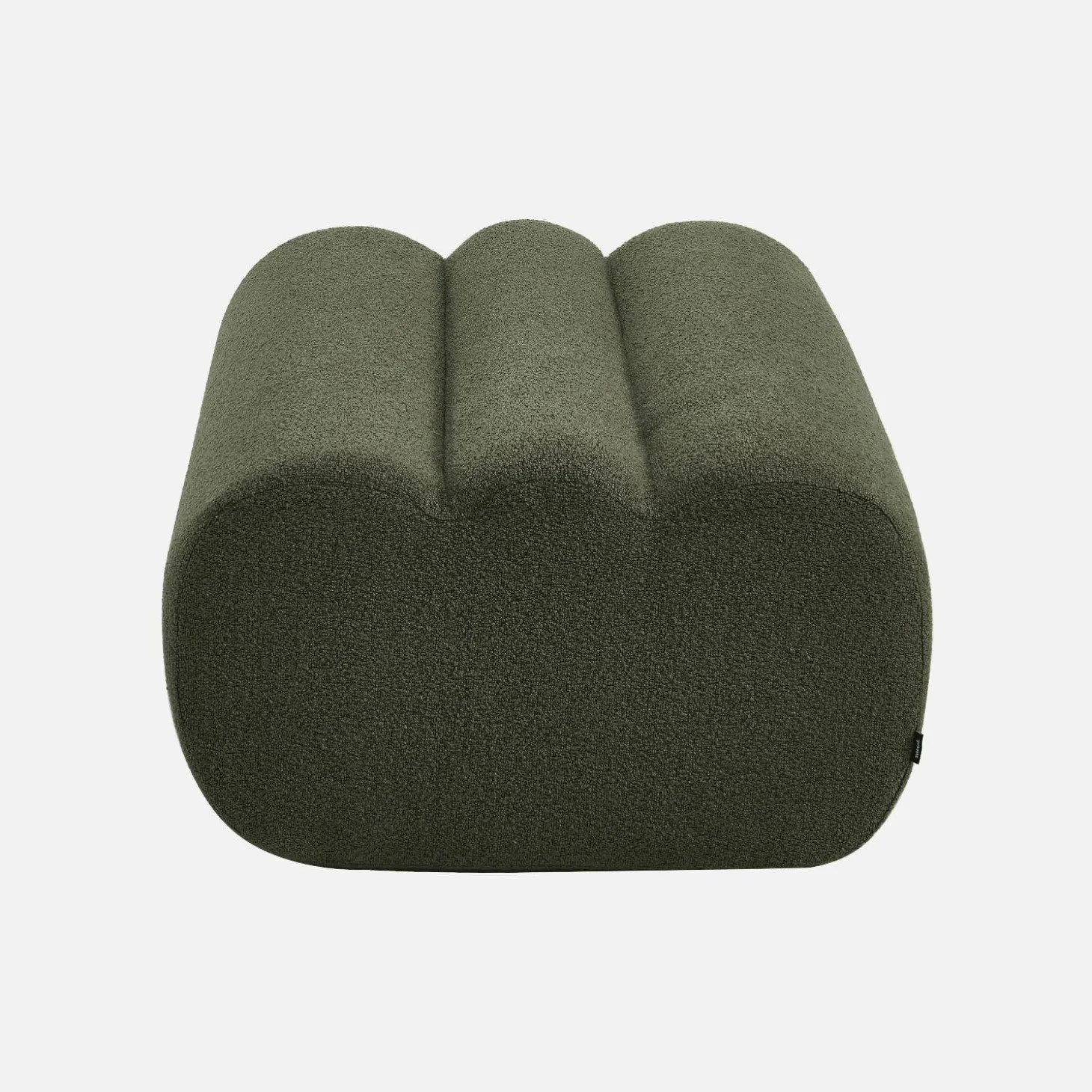 Hocker, Fußhocker mit strukturiertem Bouclé-Bezug