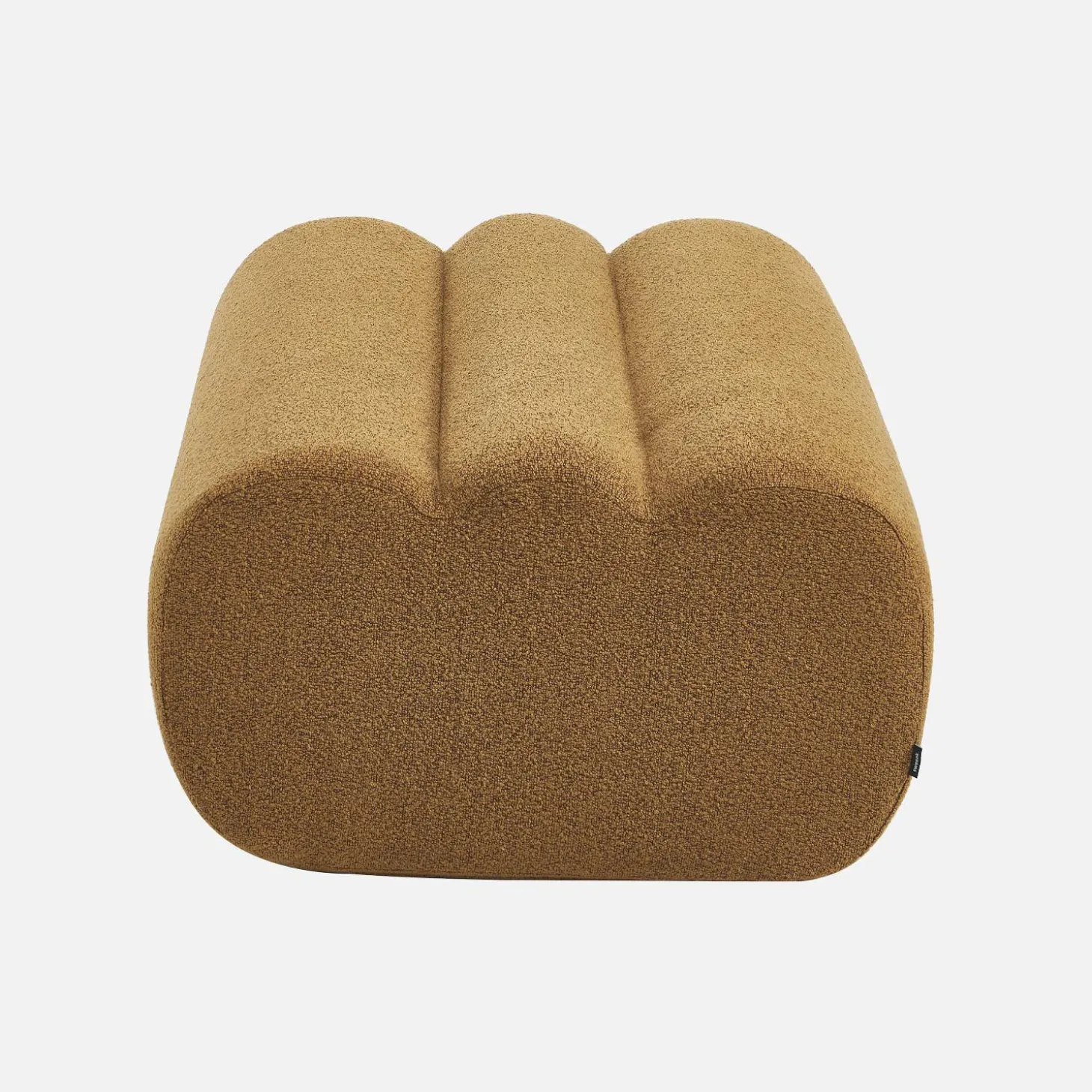 Hocker, Fußhocker mit strukturiertem Bouclé-Bezug