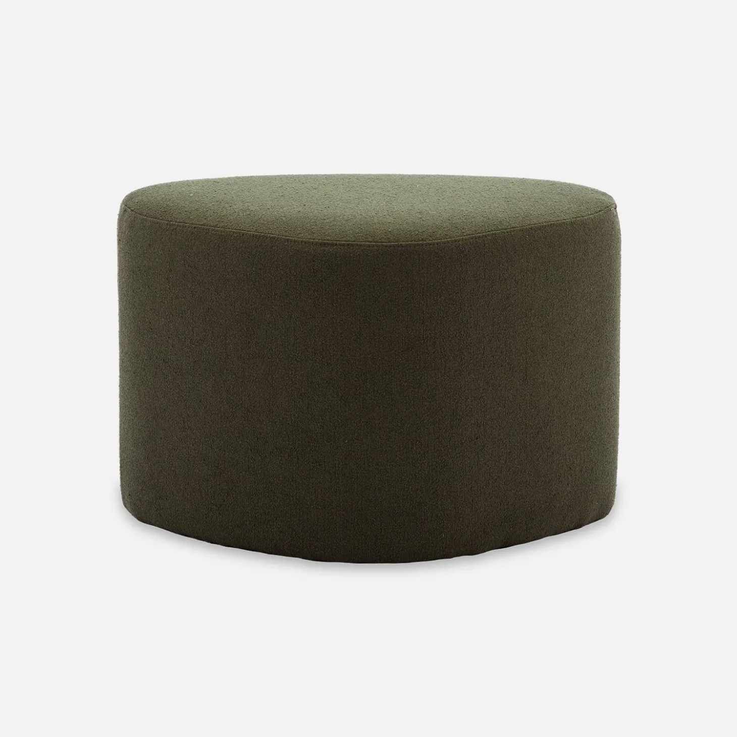 Hocker in Kieselsteinform mit Stoffbezug