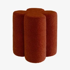 Hocker Kleeblatt Bouclé