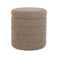 Hocker mit Stauraum und Bouclé-Bezug