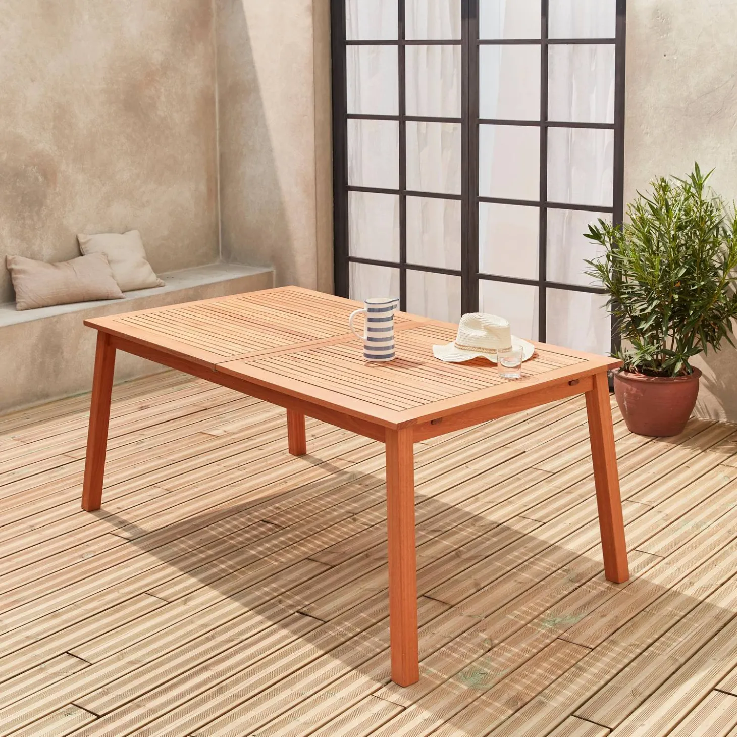 Holz Gartentisch 180-240 cm - Almeria
