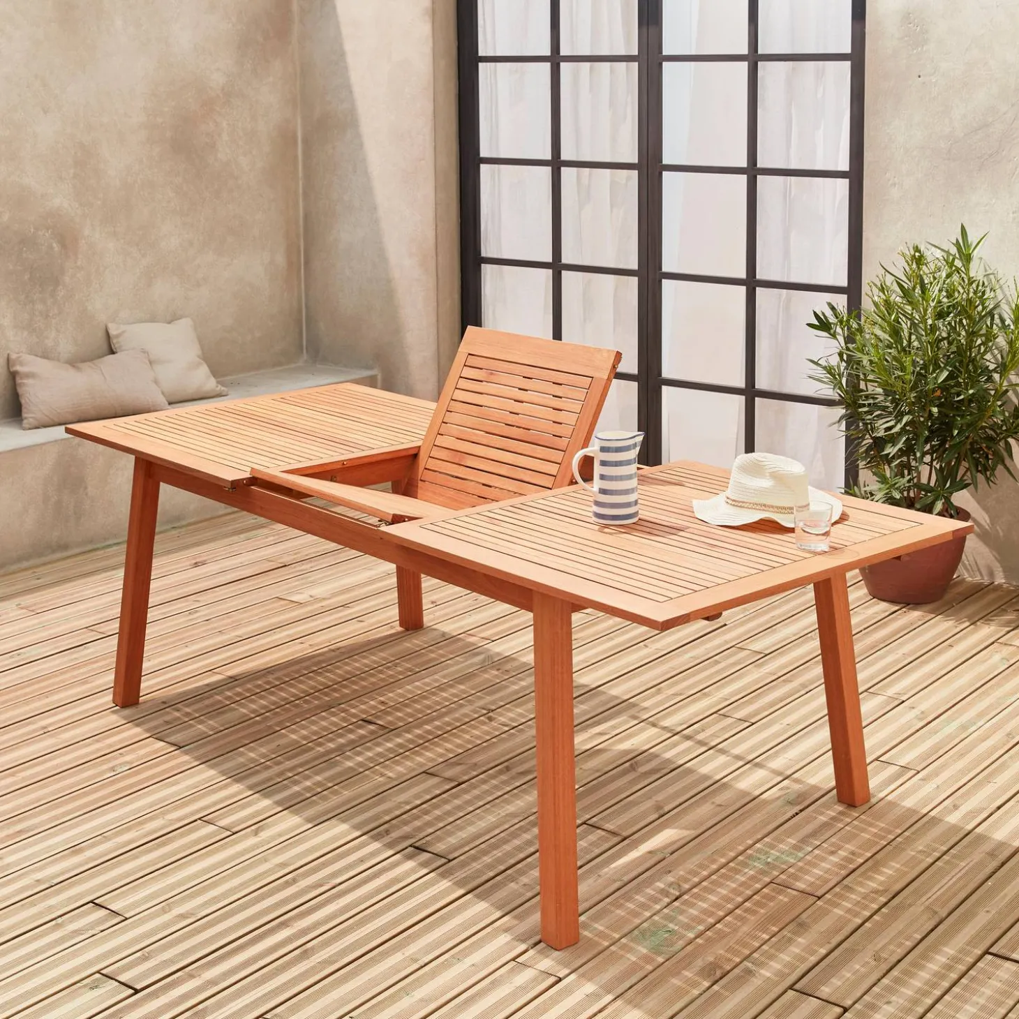 Holz Gartentisch 180-240 cm - Almeria