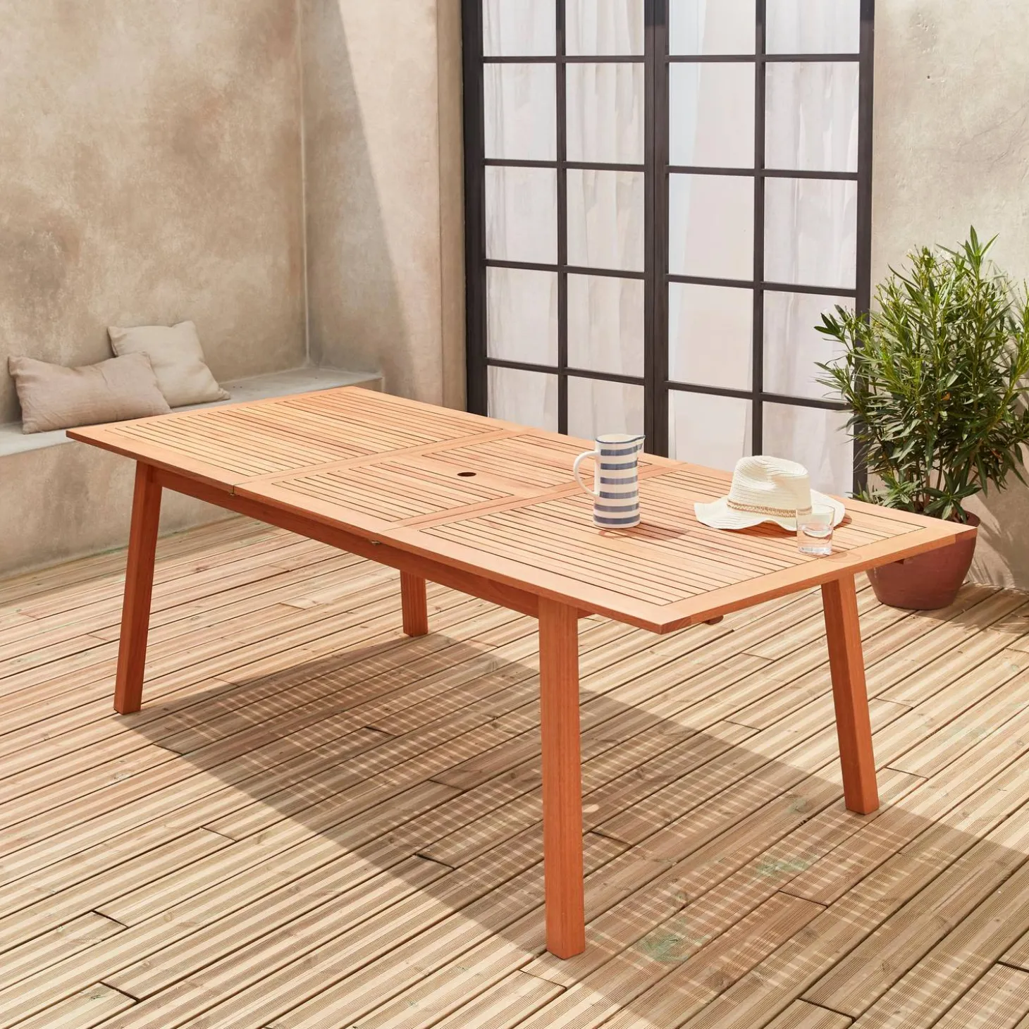 Holz Gartentisch 180-240 cm - Almeria