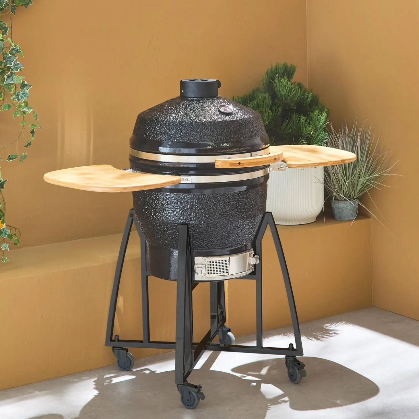 Holzkohlegrill aus Keramik Ø 57cm, mit Zubehör
