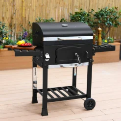 Holzkohlegrill schwarz Räuchergrill - Bernard