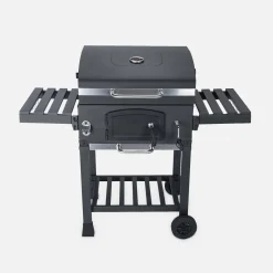 Holzkohlegrill schwarz Räuchergrill - Bernard